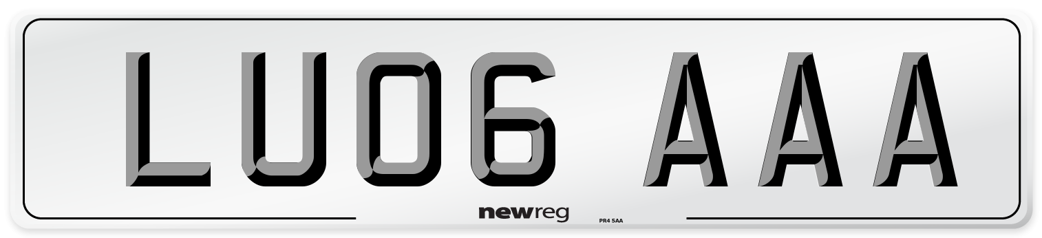 LU06 AAA Number Plate from New Reg